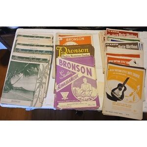 🏄🏾‍♂️🎵🌋 Vintage 1940s Hawaiian Guitar Sheet Music |  135 Pieces | Rare🗿🎼🍹